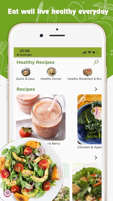 Healthy Eating - Meal Planner Screenshot