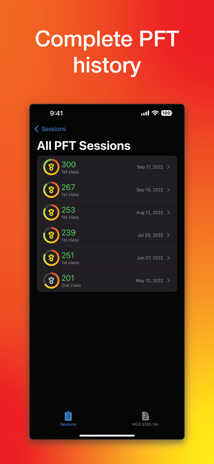 PFT Tracker - USMC
