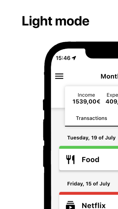 Economic - Expense tracker Screenshot