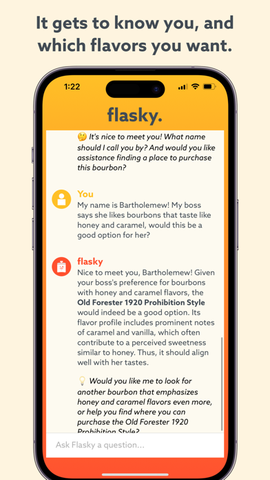 Flasky: Liquor Recommendations Screenshot