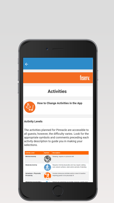 Chairman’s Club Fiserv App Screenshot