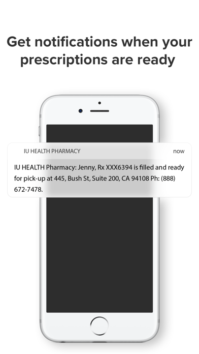 IU Health Pharmacy Screenshot