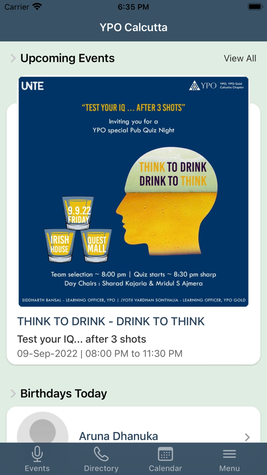 #3. YPO Calcutta (iOS) 由: Designscape Technologies Private Limited