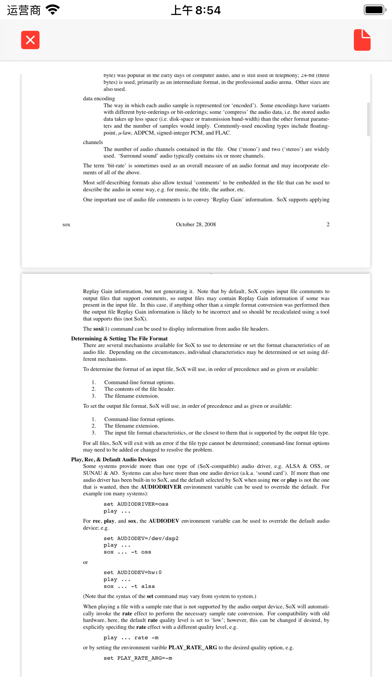 Unshared PDF Reader Screenshot