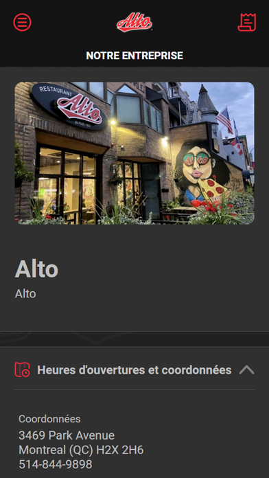 Alto Restaurant Screenshot