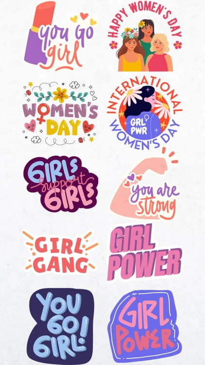 Women's Day Sticker Set 2024