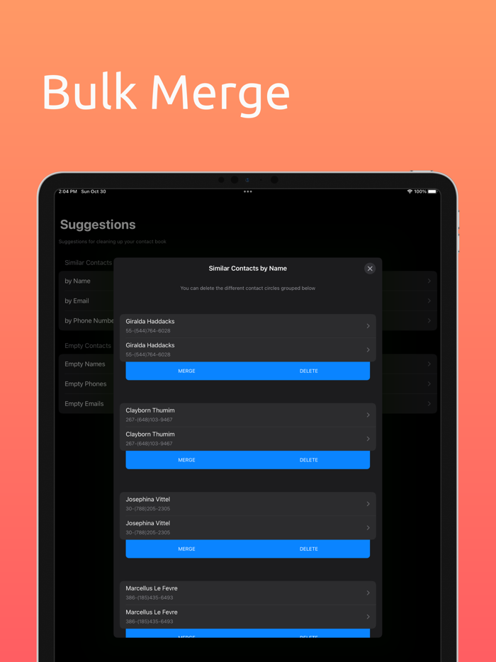 Contacts Clean Enrich Manage
