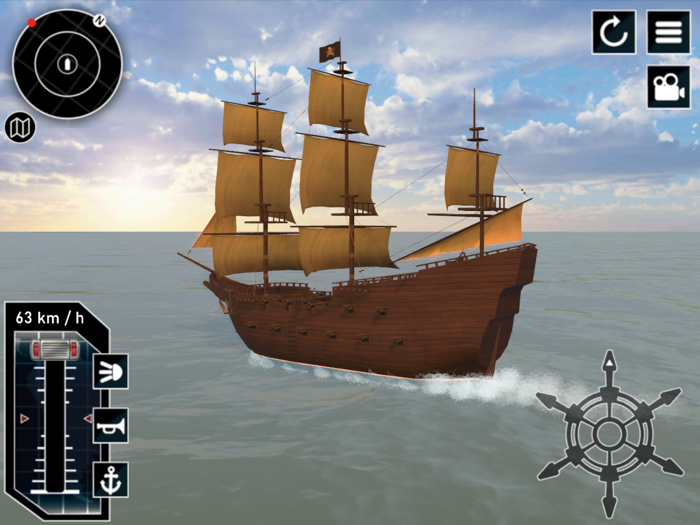 Boat simulator Beyond the sea