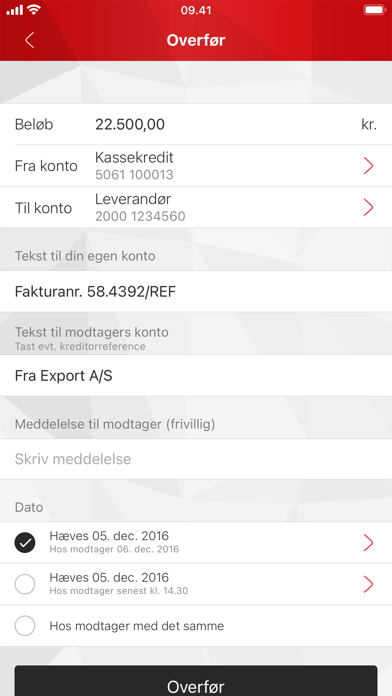 Skjern Banks Mobilbank Erhverv Screenshot