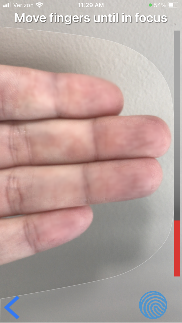 ONYX Touchless Fingerprinting