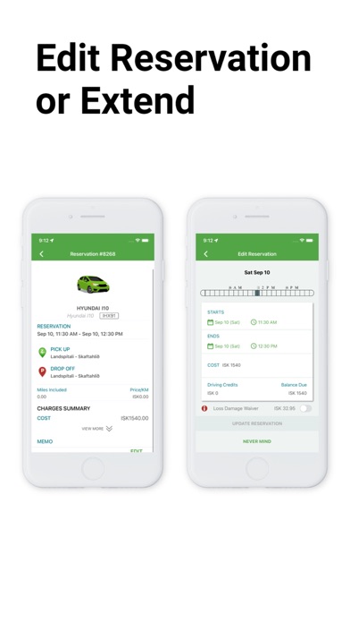 Zipcar Iceland Screenshot