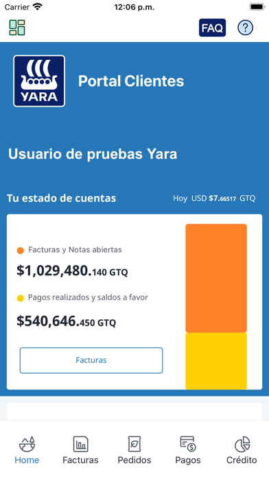 Yara Portal Clientes Screenshot