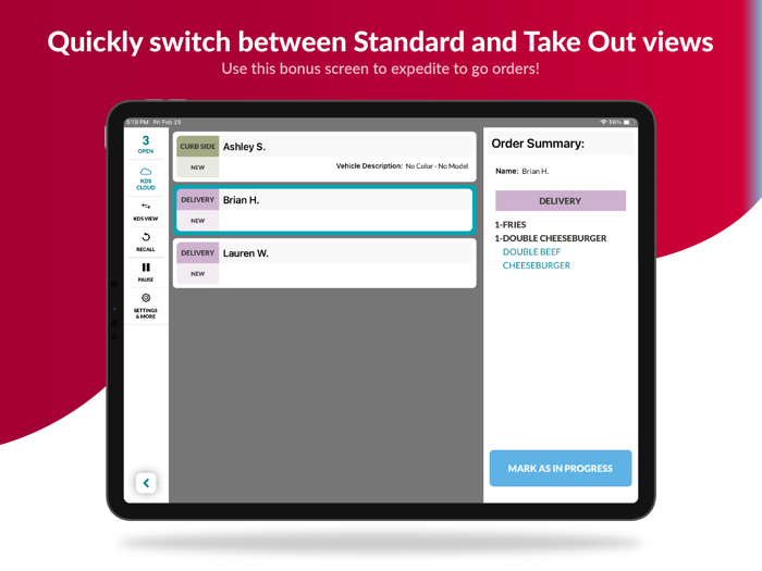 Fresh KDS  1 Kitchen Display
