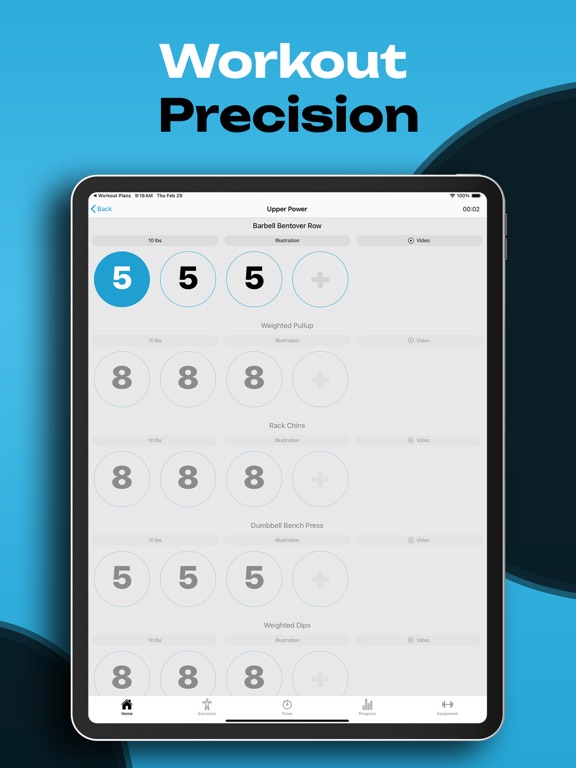PHAT Workout Plan & Tracker iPad screenshot