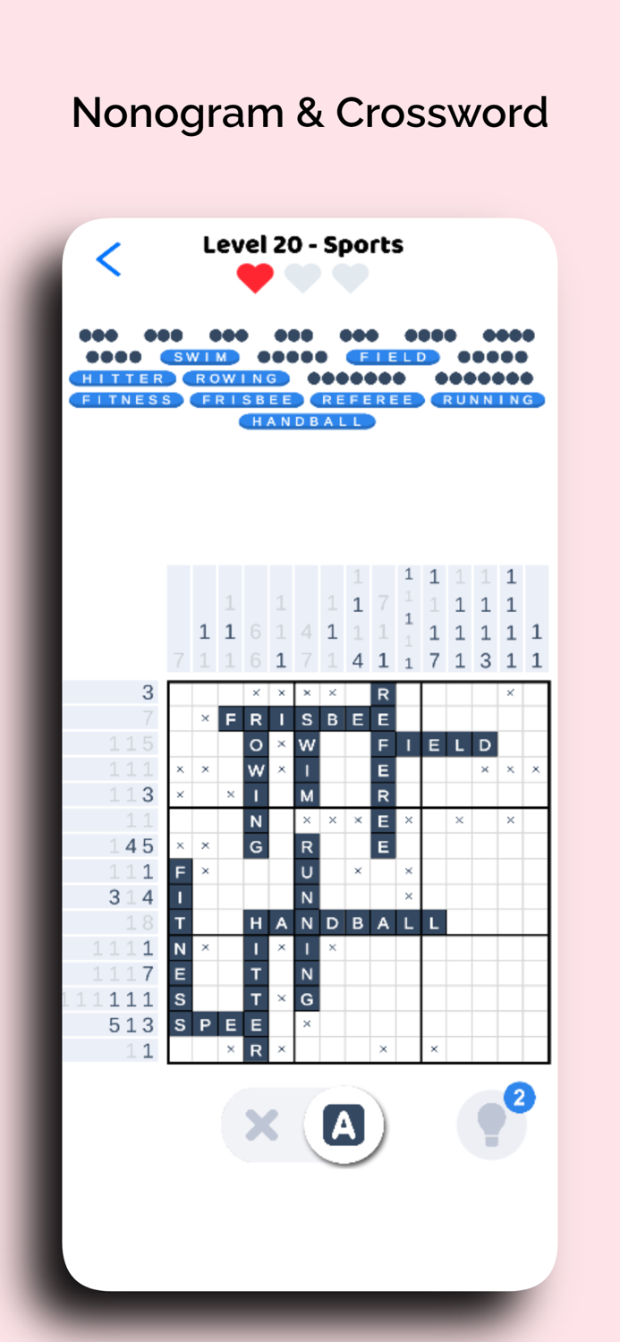 Nonogram Words - Cross Puzzle