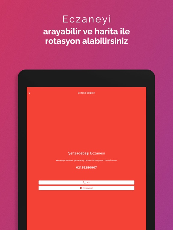 Nöbetçi Eczane - Tüm Türkiye iPad screenshot 5 - Medical app