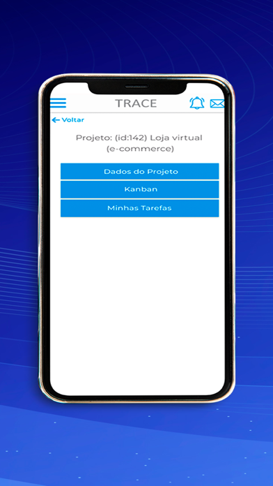 Trace Projetos e Tarefas Screenshot