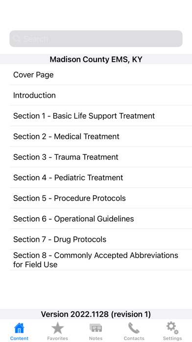 Madison County EMS Protocols Screenshot