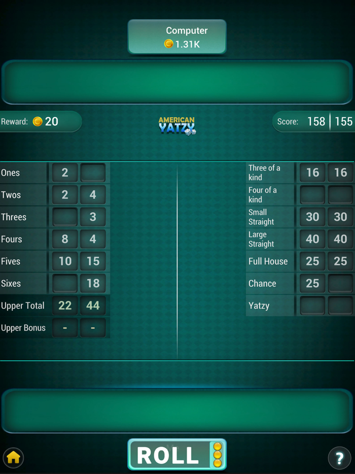 Yatzy Game Dice Offline