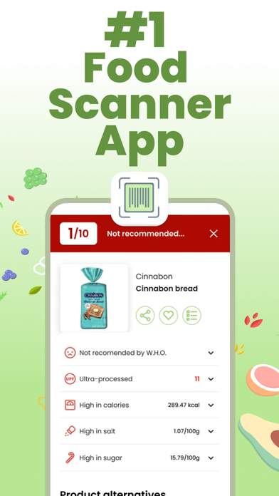 Healthy Food Scanner - GoCoCo Screenshot