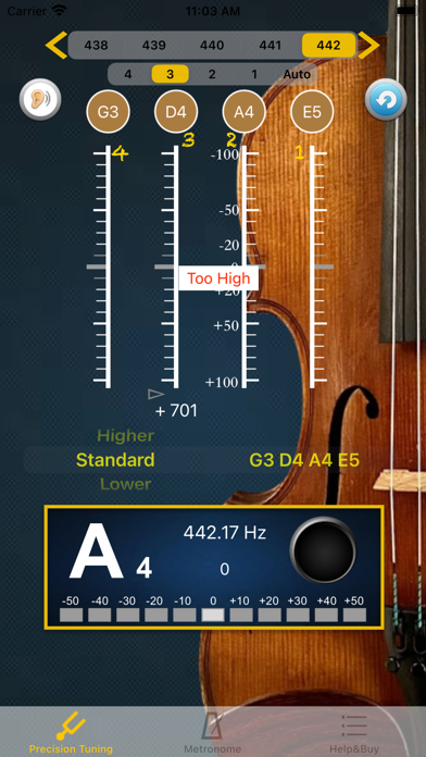 Screenshot #3 pour Accordeur de violon - Pro