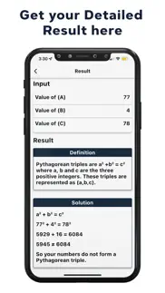 pythagorean triples calculator iphone screenshot 3