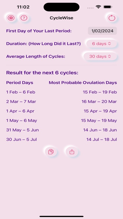 CycleWise: Period Calculator