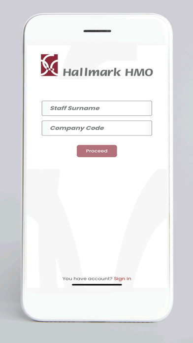 HALLMARK HMO MOBILE Screenshot