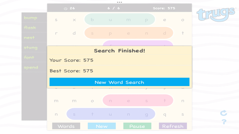 #7. Trugs WordSearch 1 (iOS) 由: Sensory App House Ltd
