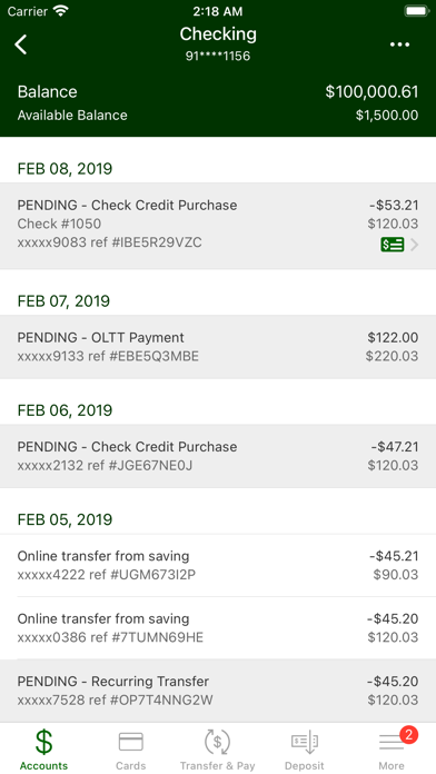 Municipal Bank Mobile Banking Screenshot