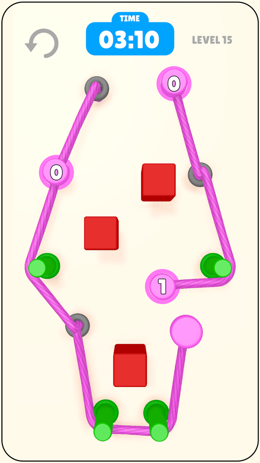#7. Rope Connect Puzzle (iOS) By: Mert Yilmaz