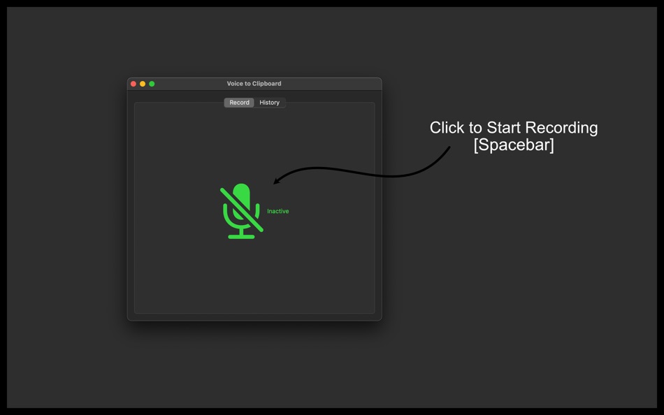 #1. Voice to Clipboard (macOS) 게시자: Ebey Tech LLC