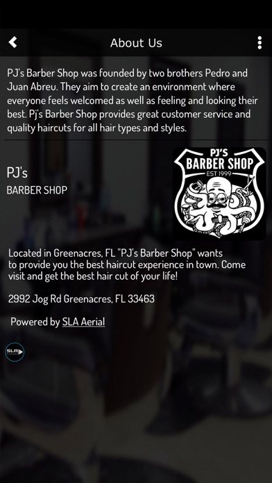 PJs BARBER SHOP Screenshot