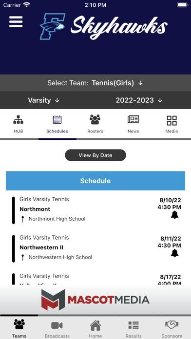 Fairborn Skyhawks Athletics Screenshot