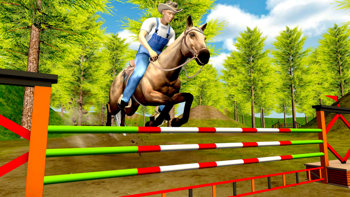 Wild Horse Racing Games 3D