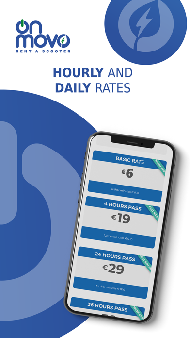 OnMovo Scooter Rental Screenshot