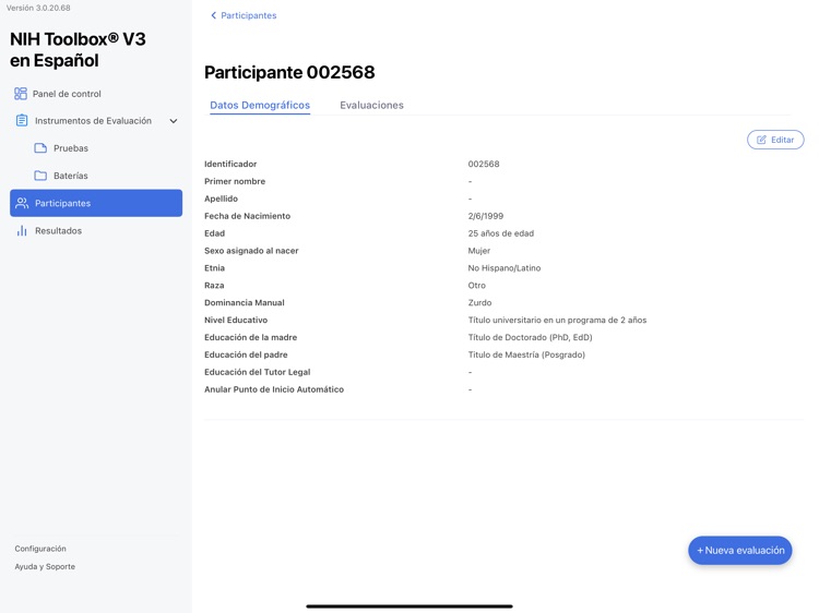 NIH Toolbox V3 en Español
