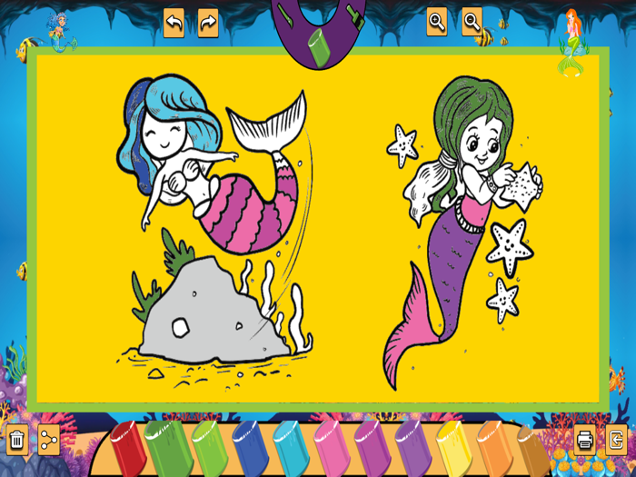 Mermaid Coloring Page