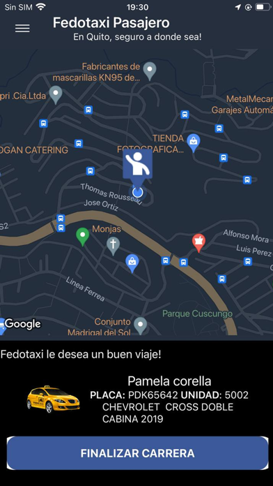 Fedotaxi pasajero Screenshot