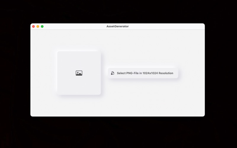 Assets Resizing Generator app screenshot