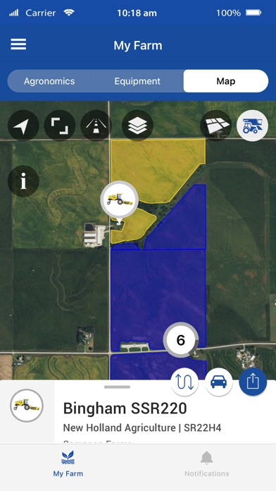 New Holland MyPLM Connect Farm Screenshot