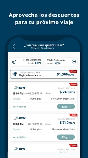 ETN: Transporte y Autobuses MX screenshot 2