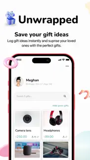 unwrapped - gift ideas iphone screenshot 1