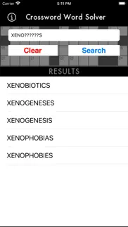 crossword word solver iphone screenshot 4