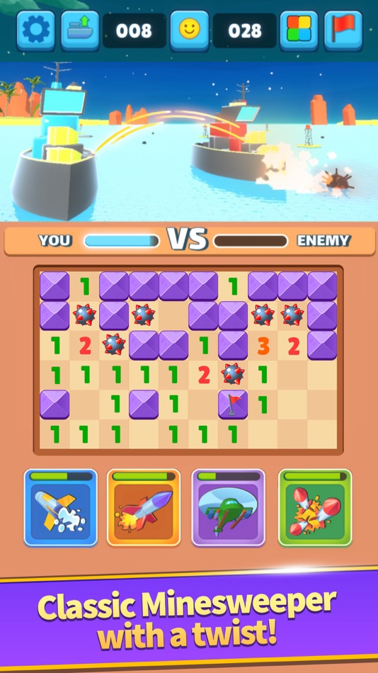 #1. Minesweeper Battle Clash RPG (iOS) 来自: Maysalward UK