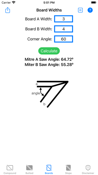 Miter Angles Screenshot