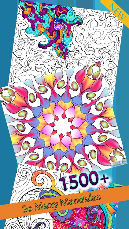 Color Surreal Mandala Coloring