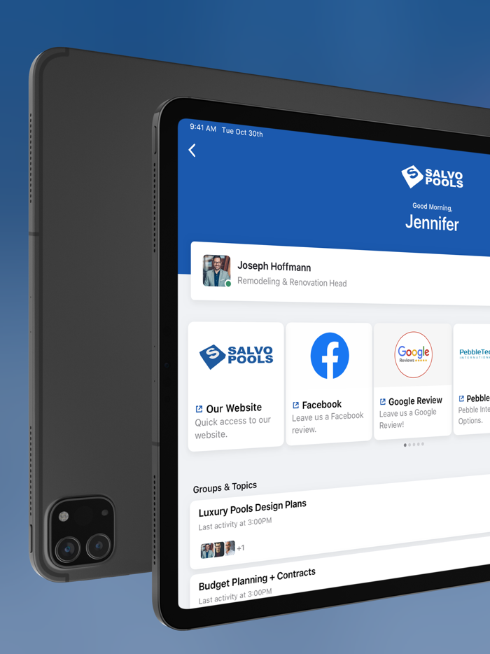 Salvo Pools - Client Hub