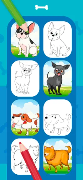 Game screenshot Dogs Coloring Book Collection hack