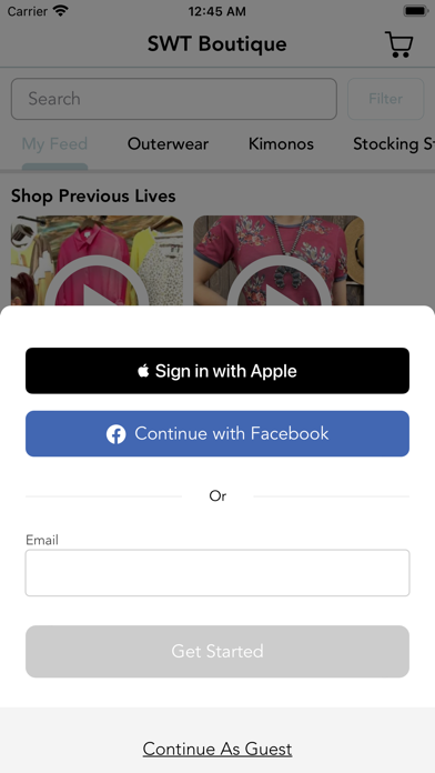 SWT Boutique Screenshot
